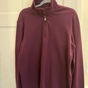 Robert Graham NWT Burgundy Half Zip Large